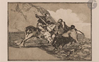 Francisco de Goya y Lucientes (1746-1828) La Tauromaquía. 1816. Eau-forte et aquatinte. Chaque 347 x...