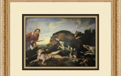 Frans Snyders Wild Boar Hunt Custom Framed Print