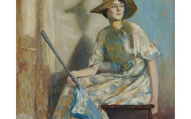 Frederick Fursman, Portrait of Lady with Parasol