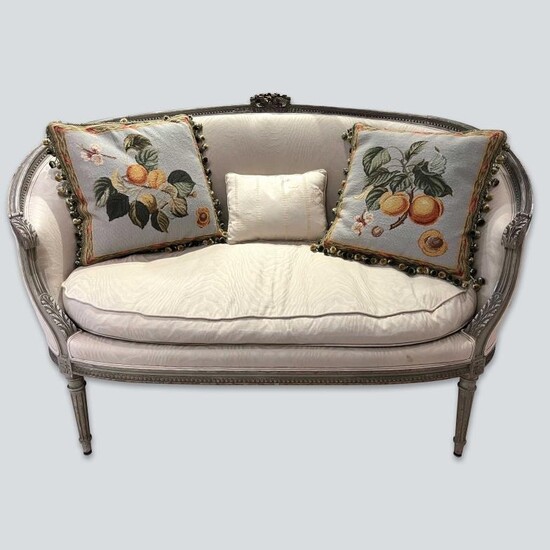 法式双人沙发十九世纪 French Double Sofa, 19th Century 138x63x90 cm