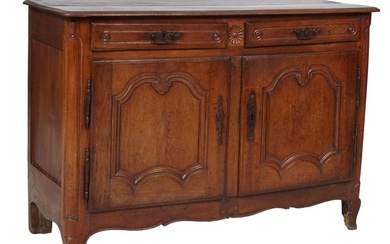 French Louis XV Style Oak Sideboard, 19th c., H.- 41 in., W.- 59 in., D.- 22 in.