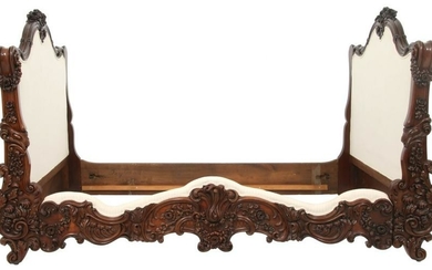 French Rosewood Rococo Day Bed