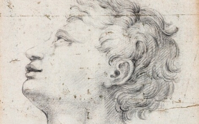 French School, late 18th Century, A study of the head of a man in profile | Ecole française de la fin du XVIIIe siècle, Etude de tête d'homme de profil