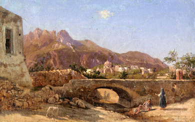 Gabriele Smargiassi [attribuito a], Monte S. Angelo verso Castellammare.