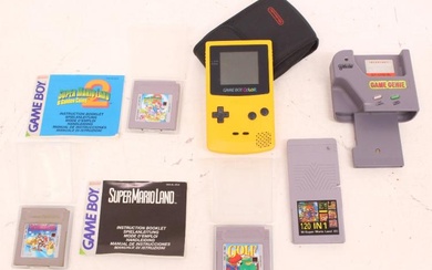 Game Boy: An original Nintendo, Game Boy Color handheld console...