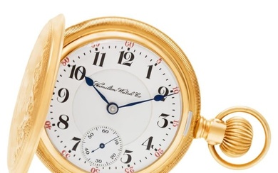 Gents Hamilton Watch Co. Pocket Watch in 14k Yellow Gold, Manual W/ Subseconds
