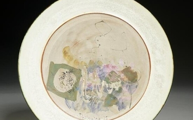 Gilbert Portanier, ceramic plate, 1975