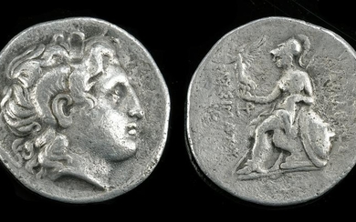 Greek Kingdom of Thrace Lysimachus Silver Tetradrachm