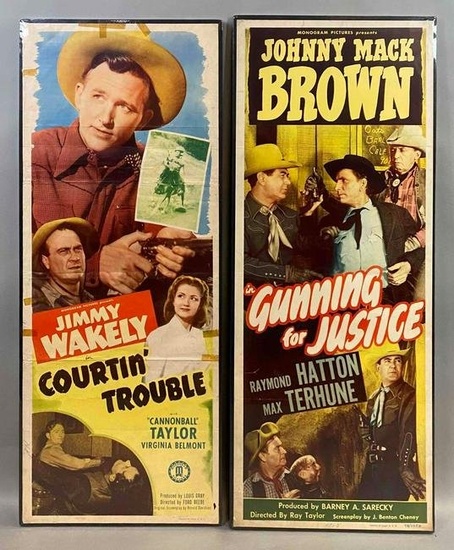 Group of 2 Monogram Pictures Western Movie Posters