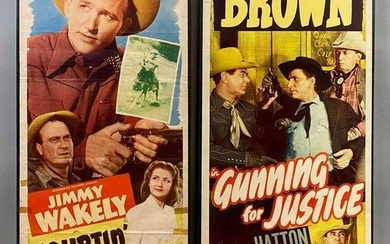 Group of 2 Monogram Pictures Western Movie Posters