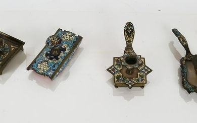 Group of 4 Cloisonne & Champleve Items