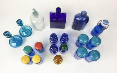 Grouping of Glass Shakers & Bottles
