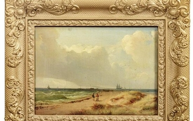 Gustav Adolf Boenisch (1802-87) - "Strand", dated 1830