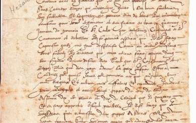 HÉRAULT. Lettre signée de Jacques de CASTELNAU,... - Lot 28 - Vermot et Associés
