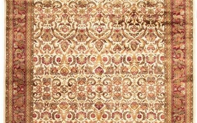 Hand-knotted Essex Ivory Wool Rug 11'10" x 17'10"