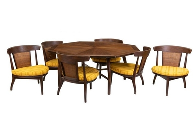 Heritage Henredon - Walnut Table and 6 Chairs