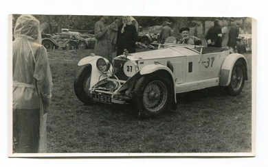 INVICTA. A group of 13 postcards and photographs of Invicta motorcars, including a photograph of Ray