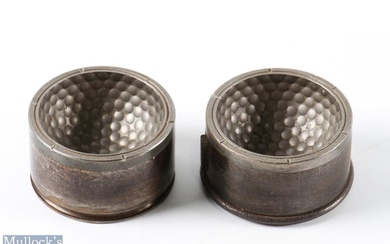 Interesting Metal Dimple Pattern Golf Ball Mould - both stam...