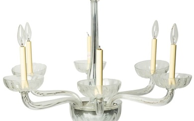 Italian Murano Glass Six-Light Chandelier