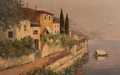 Italian School, 20th Century Italian Coastal Scene Signed 'A. Torini' lower right. Oil on canvas, framed. 21 1/2 x 31 1/2 in. (54.7 x 80.0 cm)