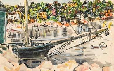 Ivan Albright (American, 1897-1983) Boat in Seaside