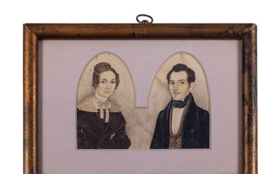 J. Tremlett 1826 Portrait Miniatures in Early Frame