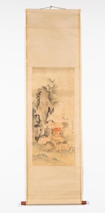 Japanese, Figural Hanging Scroll with Three Boys