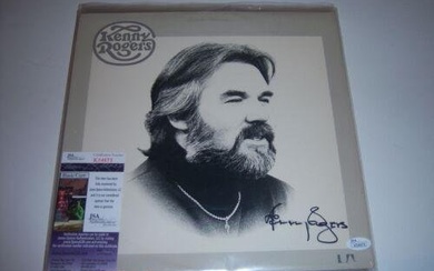 KENNY ROGERS FAMOUS COUNTRY SINGER THE GAMBLER JSA/COA SIGNED LP RECORD ALBUM