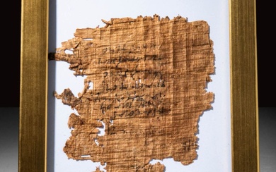 LARGE FRAGMENT OF PAPYRUS
