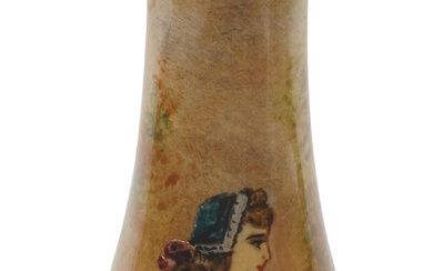 LIMOGES ENAMEL ON COPPER (FRANCE) VASE, LATE 19TH CENTURY, SIGNED P.T. Height: 7 1/8 in. (18.1 cm.)