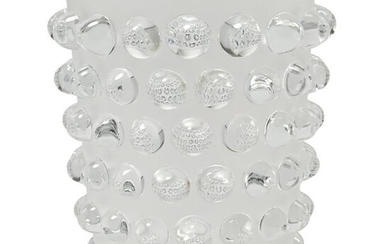 Lalique Mossi Crystal Vase.
