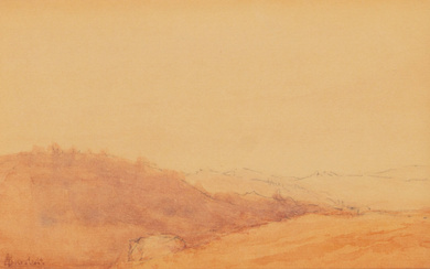 Landscape Study,Albert Bierstadt