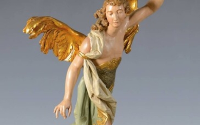 Large standing angel, Southern Germany or South...