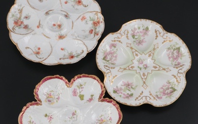 Levi Strauss & Sons and Other French Limoges Porcelain Oyster Plates