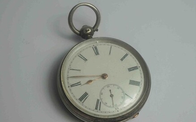 Longines Silver Cased Pocket Watch, Having A Subsidiary Seconds Dial, Stamped Baume Longines to