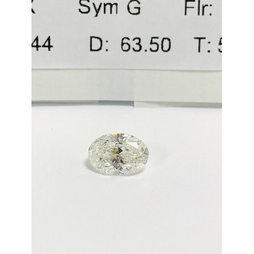 Loose diamond,1ct oval cut Diamond,g colour,si2 clarity,HRD ...