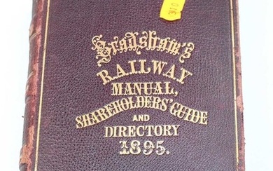Lot details Bradshaw's Railway Manual 1895, a comprehensive guide...