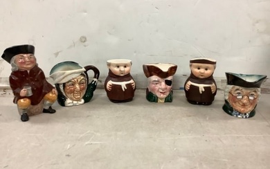 Lot of Toby-Style Mugs (5.5 in)