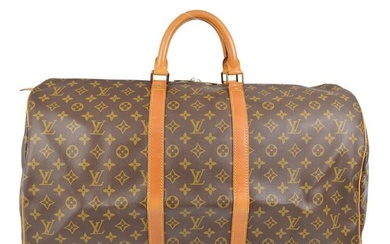 Louis Vuitton Monogram Keepall 55 Travel Duffle Handbag M41424 MI881