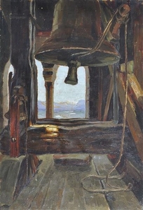 Maler um 1910 (Mailand/Milano 1901 – 1979), Vista dal campanile di Lagundo...
