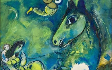 Marc Chagall 馬克・夏加爾 | Le cheval à la lune 駿馬奔月