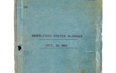 Marilyn Monroe | "Gentlemen Prefer Blondes" Script