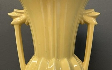 Mccoy Pottery Art Deco Yellow Vase