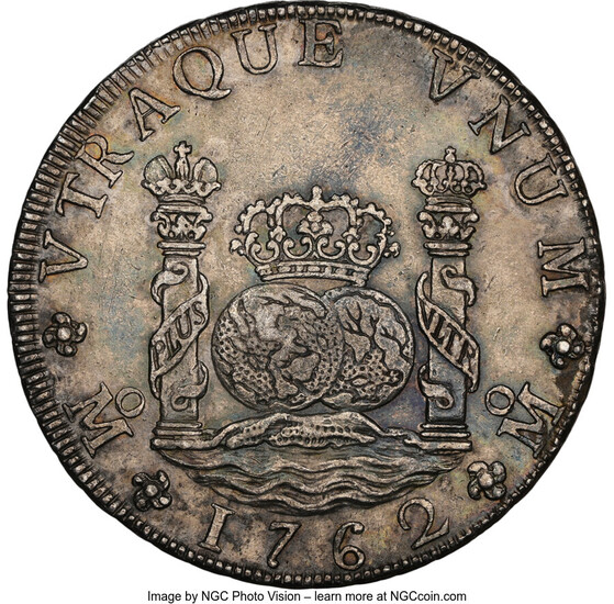 Mexico: , Charles III 8 Reales 1762 Mo-MM AU Details (Cleaned) NGC,...
