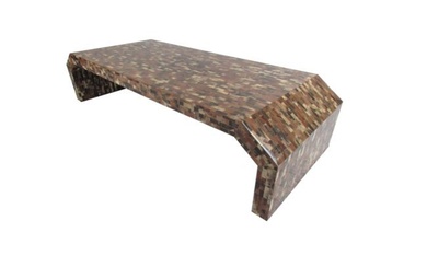 Midcentury Enrique Garcel Tessellated Horn Coffee Table