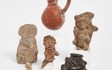 Miscellaneous Group of Mostly Pre-Columbian Pottery, 1500 BC-1000 AD