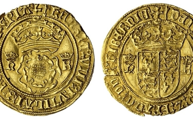 NGC MS63 | *Single Finest Certified* | Henry VIII, with Katherine of Aragon (1509-1547), Second Coinage, Gold Crown of the Double Rose