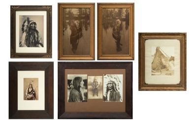 Native American Themed Photographic Prints, Ca. Early to Mid 20th C., 6 pcs