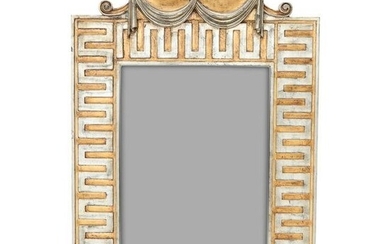 Neoclassical Style Gold and Silver Gilt Mirror
