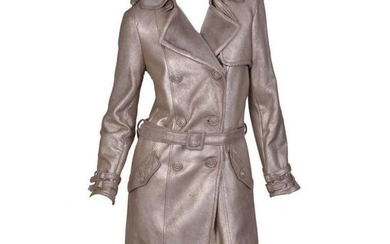 New Versace Shearling Trench Coat